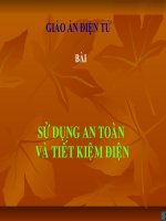 Bài Sử dụng an toàn và tiết kiệm điện