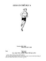 Giáo án Thể dục lớp 6 trọn bộ_CKTKN_Bộ 6