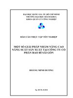 BÁO CÁO THỰC TẬP-MỘT SỐ GIẢI PHÁP NHẰM NÂNG CAO NĂNG SUẤT SẢN XUẤT TẠI CÔNG TY CỔ PHẦN BAO BÌ SÀI GÒN