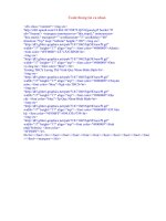 Code thông tin cá nhân trang Web