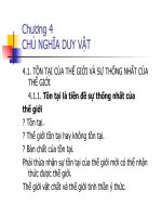 TÀI LIỆU CHỦ NGHĨA DUY vật