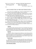 Báo cáo tổng kết công tác pháp chế năm học 2014  2015