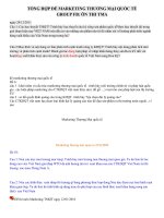 TỔNG HỢP ĐỀ THI MARKETING THƯƠNG MẠI QUỐC TẾ