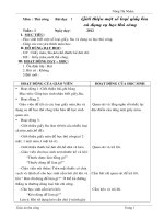 Giáo án Thủ công lớp 1 cả năm_Bộ 2