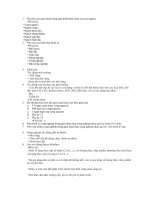 ĐỀ CƯƠNG ÔN TẬP MÔI TRƯỜNG