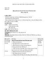 Giáo án dạy dân ca quan học lớp 8