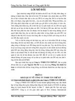 BÁO CÁO THỰC TẬP TẠI CÔNG TY TRÁCH NHIỆM HỮU HẠNG TIẾN THỌ