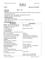 GIÁO ÁN LỚP 1- TUẦN 9(SÁNG- OANH)