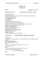 GIÁO ÁN LỚP 1- TUẦN 23(CHIỀU - OANH)