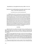 BÁO CÁO THỰC TẬP-ĐÁNH GIÁ SỨC TẢI MÔI TRƯỜNG VÙNG NƯỚC VEN ĐẢO CÁT BÀ PHỤC VỤ CHO PHÁT TRIỂN BỀN VỮNG