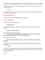 Ngân hàng lý thuyết và bài tập trắc nghiệm quản trị tài chính