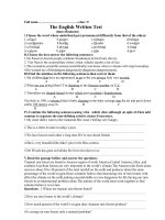 đề kiêm tra tiêng anh số 2hoc kì