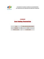 BÁO CÁO THỰC TẬP-Java Coding Convention