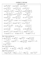 BÀI TẬP ÔN GIỚI HẠN