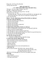 Ma trận đề thi học kì II 6,7,8,9