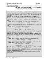 Phuong phap giai bai tap Nhom Hóa 12