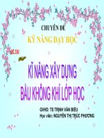 BÁO CÁO THỰC TẬP-KỸ NĂNG XÂY DỰNG BầU KHÔNG KHÍ LỚP HỌC