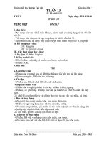 GIÁO ÁN LỚP 1 - TUẦN 13(SÁNG - OANH)