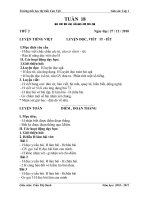 GIÁO ÁN LỚP 1- TUẦN 18(CHIỀU - OANH)