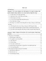 luận văn quản trị chất lượng   Giải pháp mở rộng và nâng cao chất lượng tín dụng tại Ngân hàng TMCP Đại Dương