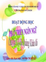 Chuyện : Cô bé quàng khăn đỏ