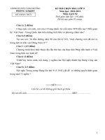 Đề thi và đáp án thi HSG  Sử Tam Dương VP vòng 2 2011