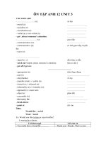 ÔN TẬP ANH 12 UNIT 3