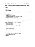 Phân tích liên hệ thực tiễn trong 1 ngành để đánh giá cường độ cạnh tranh của ngành kinh doanh cụ thể, liên hệ tại May Việt Tiến