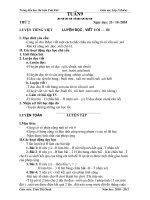 GIÁO ÁN LỚP 1- TUẦN 9(CHIỀU - OANH)