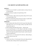 Câu hỏi ôn tập Đường lối cách mạng đảng cộng sản