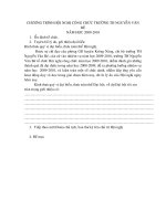 Chương trình hội nghị công chức trường tiểu học nguyễn văn bé 20092010