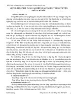 một số biện pháp nâng cao hiệu quả của hoạt động thư viện