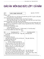 Giáo án Đạo đức lớp 1 cả năm_CKTKN_Bộ 8