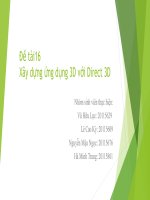 BÁO CÁO THỰC TẬP-XÂY DỰNG ỨNG DỤNG 3D VỚI DIRECT 3D