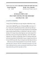 BÁO CÁO THỰC TẬP-KẾ HOẠCH CHIẾN LƯỢC PHÁT TRIỂN TRƯỜNG TIỂU HỌC ĐỊNH HIỆP 2011-2015