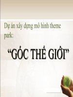 BÁO CÁO THỰC TẬP-Dự án xây dựng mô hình theme park GÓC NHÌN THẾ GIỚI