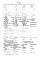 đề ôn thi tốt nghiệp THPT tiếng Anh, có tự luận