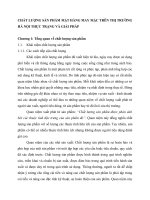 Đề án CHẤT LƯỢNG SẢN PHẨM MẶT HÀNG MAY MẶC TRÊN THỊ TRƯỜNG HÀ NỘI THỰC TRẠNG VÀ GIẢI PHÁP