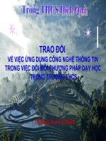 chuyen de ung dung cong nhe thong tin vao day hoc