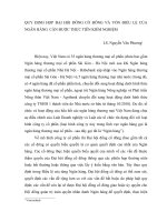 BÁO CÁO THỰC TẬP-QUY ÐỊNH HỌP ÐẠI HỘI ÐỒNG CỔ ÐÔNG VÀ VỐN ÐIỀU LỆ CỦA NGÂN HÀNG CẦN ĐƯỢC THỰC TIỄN KIỂM NGHIỆM