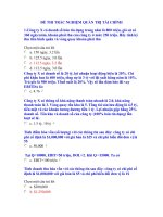 Đề thi trắc nghiệm quản trị tài chính