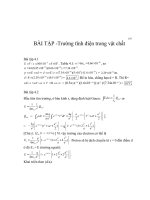 BÀI TẬP -Trường tĩnh điện trong vật chất