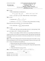 Đề thi HSG môn Toán 9 Tỉnh Hòa Bình năm học 2010 - 2011