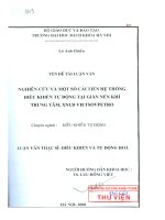 nghiên cứu và một số cải tiến hệ thống điều khiển tự động t6ại giàn nén khí trung tâm xnld vietso vpetro