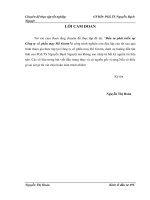 luận văn quản trị kinh doanh Đầu tư phát triển tại công ty cổ phần may Hồ Gươm – Thực trạng và giải pháp