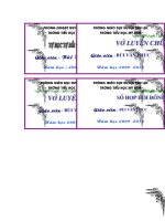 Nhãn vở tuyệt đẹp