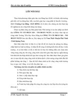 BÁO CÁO THỰC TẬP tại CÔNG TY CỔ PHẦN XD – TM HOÀN NGÂN