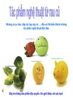 tac pham nghe thuat tu rau cu qua