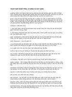 BÁO CÁO THỰC TẬP-THUẬT NGỮ VỀ BÊ TÔNG, XI MĂNG VÀ XÂY DỰNG