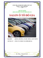 BÁO CÁO THỰC TẬP-SALON Ô TÔ ĐỖ GIA